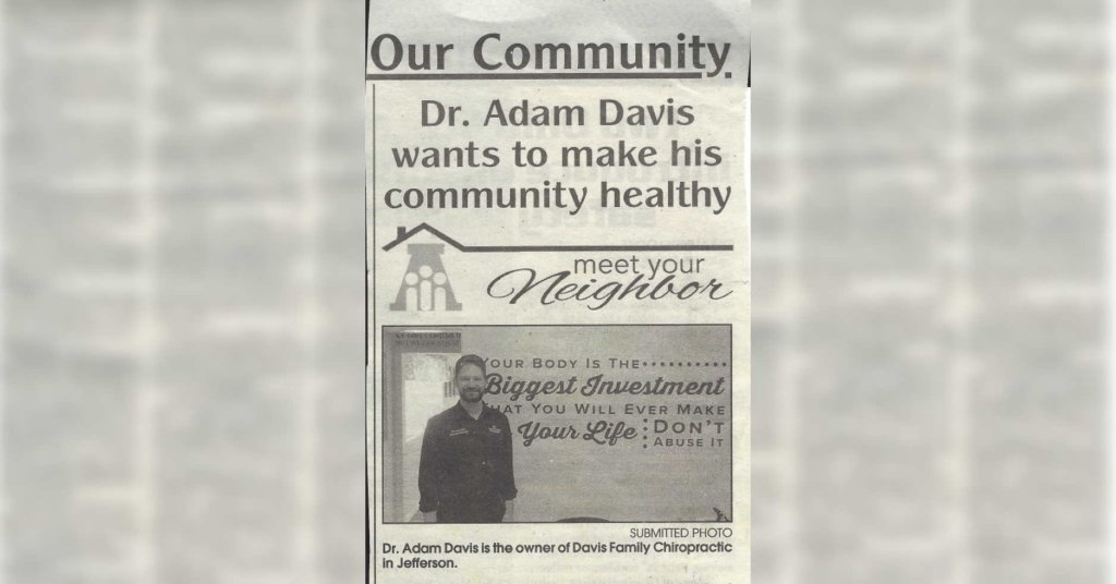 Jefferson Gazette - Dr. Davis wants to make his community healthy
